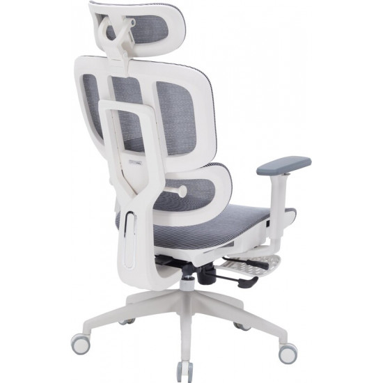 Крісло офісне Officepro Skyline Footrest White/Dark Gray (OC750-W-DG-DG)