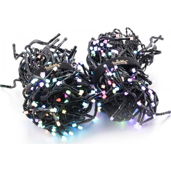 Smart LED гірлянда Twinkly Cluster RGB Gen II (TWC400STP-BEU) 400LED, 6м, BT+WiFi