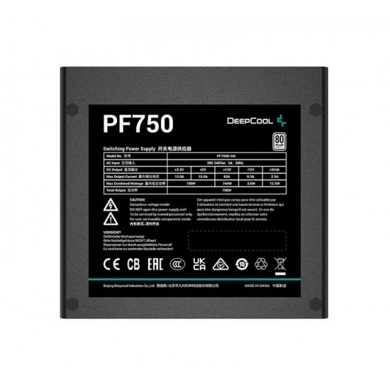 Блок живлення DeepCool PF750 750W (R-PF750D-HA0B-EU)