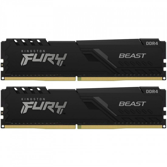 Модуль пам`яті DDR4 2x8GB/3200 Kingston Fury Beast Black (KF432C16BBK2/16WP)