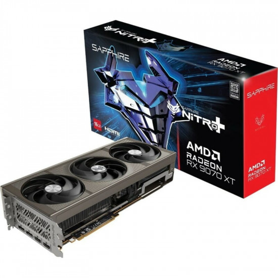 Відеокарта AMD Radeon RX 9070 XT 16GB GDDR6 Nitro+ Gaming OC Sapphire (11348-01-20G)