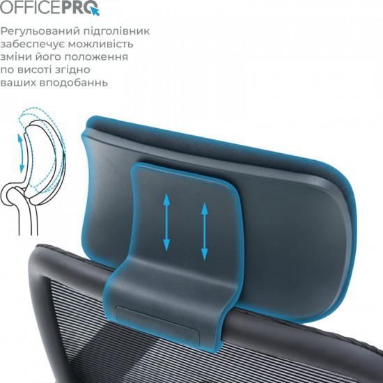 Крісло офісне Officepro Wave OC670-B-B-B Black