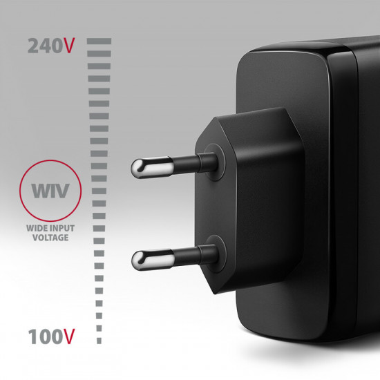 Зарядний пристрій Axagon 100W Black (ACU-DPQ100)