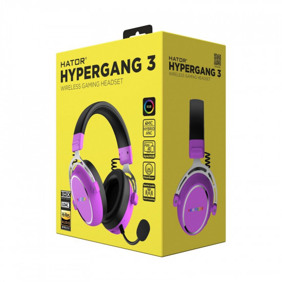 Гарнiтура Hator Hypergang 3 Wireless Violet (ESH52)