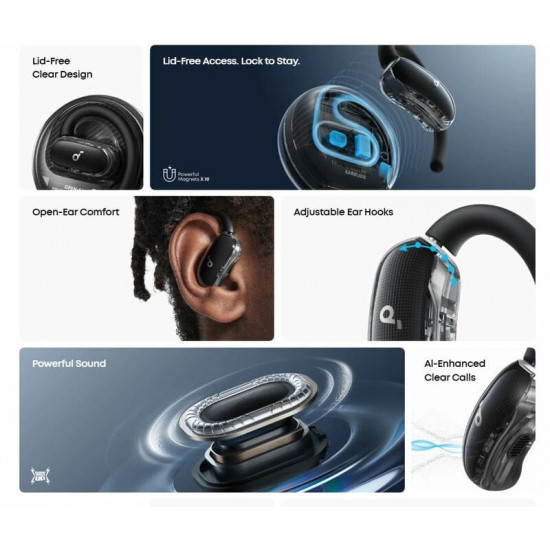 Bluetooth-гарнітура Anker SoundCore V40i Black (A3878G11)