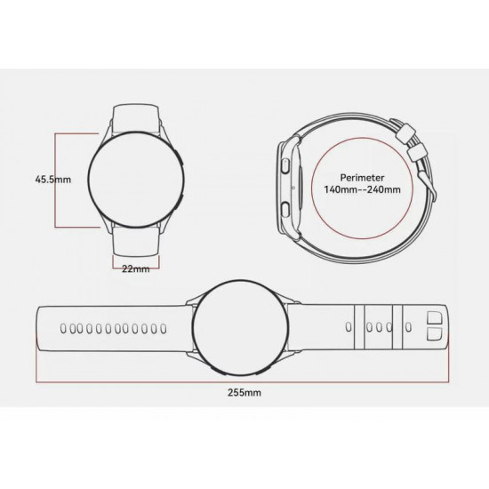Cмарт-годинник Blackview X20 Midnight Black (6931548318057)