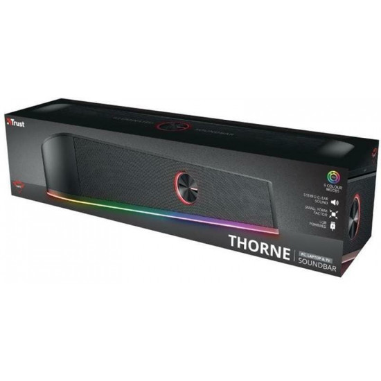 Акустична система (саундбар) Trust GXT 619 Thorne RGB Illuminated Black (24007)