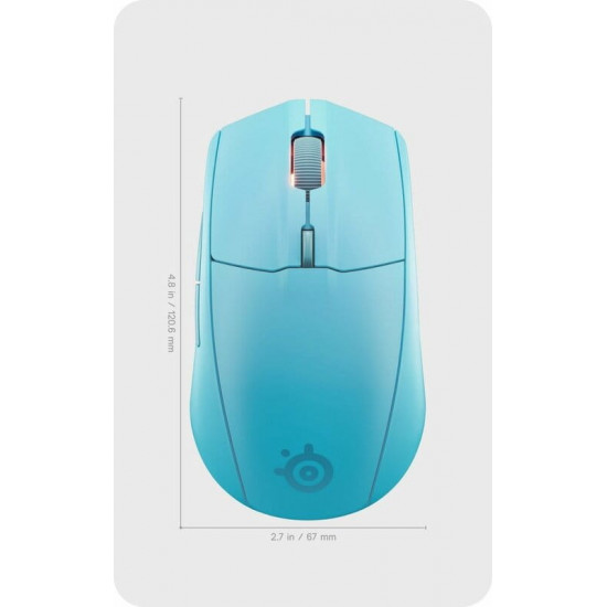Миша бездротова SteelSeries Rival 3 Gen 2 Wireless Aqua Blue (62526)