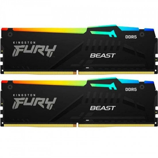 Модуль пам`яті DDR5 2x8GB/5600 Kingston Fury Beast RGB Black (KF556C36BBEAK2-16)