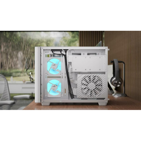 Корпус AeroCool P300C-G-WT-v1 (ACCS-PN02033.21) White без БЖ