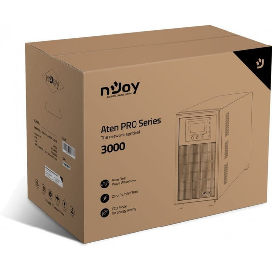 Джерело безперебійного живлення NJOY Aten Pro 3000 (PWUP-OL300AP-AZ01B)
