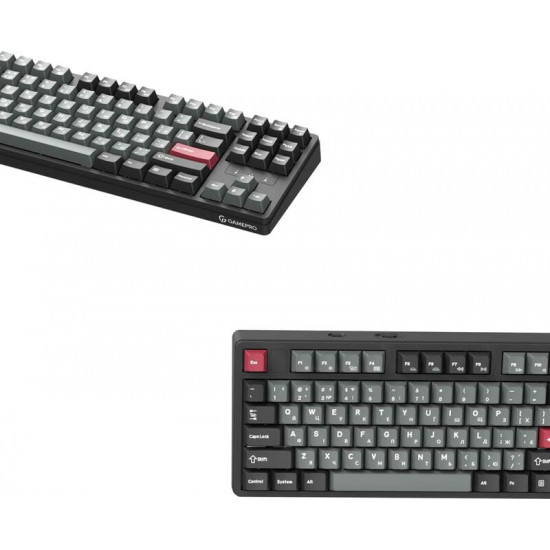 Клавіатура бездротова GamePro Asgard Ragnar Keychron Super Red Switch Black (MK285BK)