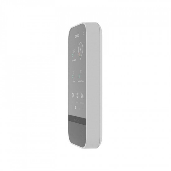 Бездротова сенсорна клавіатура Ajax KeyPad TouchScreen (8EU) ASP White