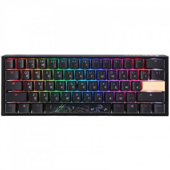 Клавіатура Ducky One 3 Mini Cherry MX Brown RGB UA USB Black (DKON2161ST-BUAPXCLAWSC1)