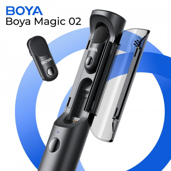 Мікрофон BOYA Magic-02 Type-C/Lightning Black