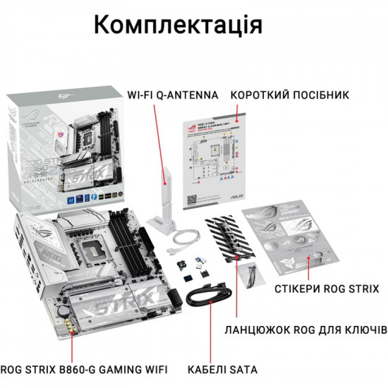 Материнська плата Asus ROG Strix B860-G Gaming WiFi Socket 1851