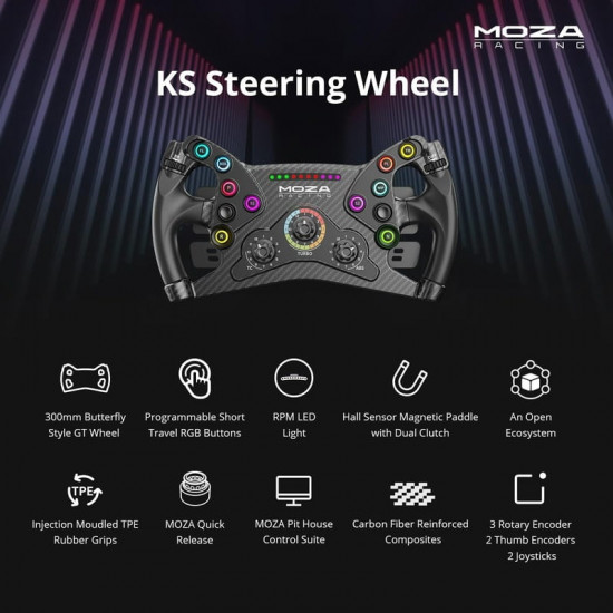Кермо MOZA Racing KS Steering for PC (RS047)