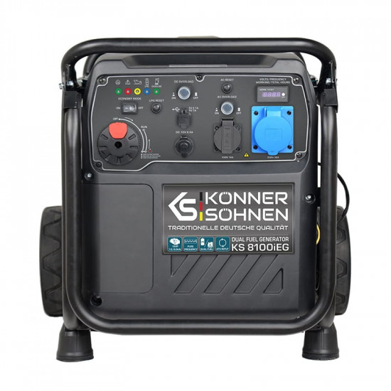 Генератор газобензиновий інверторний Konner&Sohnen KS 8100iEG