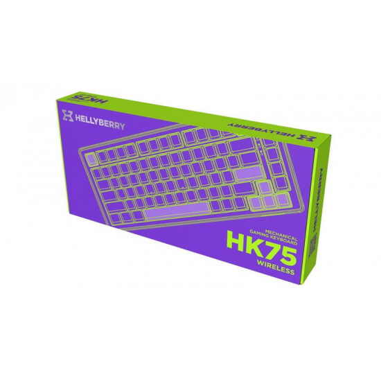 Клавіатура бездротова Hator Hellyberry HK75 Wireless White/Violet