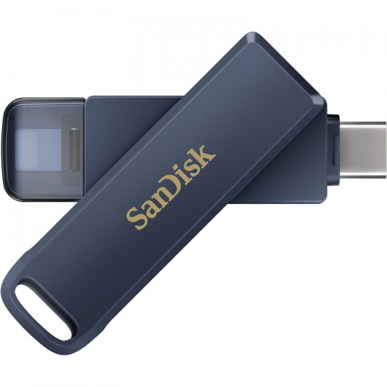 Флеш-накопичувач USB 128GB Type-C/Lightning SanDisk Phone Drive for iPhone Metallic Sky (SDIXD0N-128G-GN6NE)