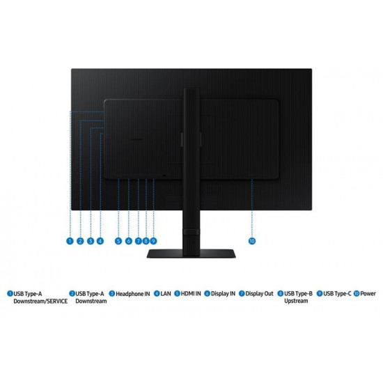Монітор Samsung 27" ViewFinity S6 (LS27D604UAIXUA) IPS Black 100Hz
