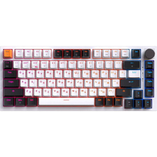 Клавіатура бездротова GamePro Asgard Valhalla MK160W Pro White