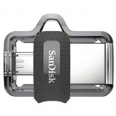 Флеш-накопичувач USB3.0 256GB OTG SanDisk Ultra Dual Black (SDDD3-256G-G46)