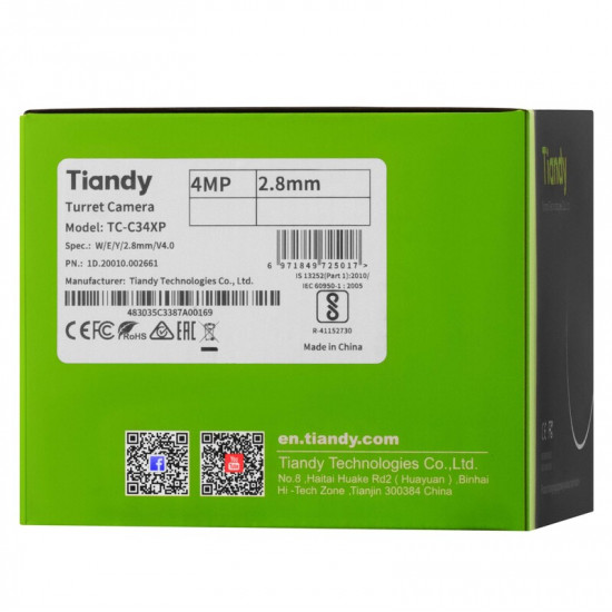 IP камера Tiandy TC-C34XP Spec:W/E/Y/2.8mm/V4.0