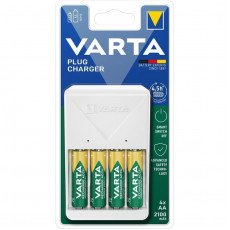 Зарядний пристрiй Varta Plug Charger 4xAA/ААА 2100mAh (57657101451)