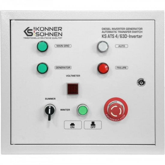 Блок автоматичного введення резерву (АВР) Konner&Sohnen KS ATS 4/63D-Inverter