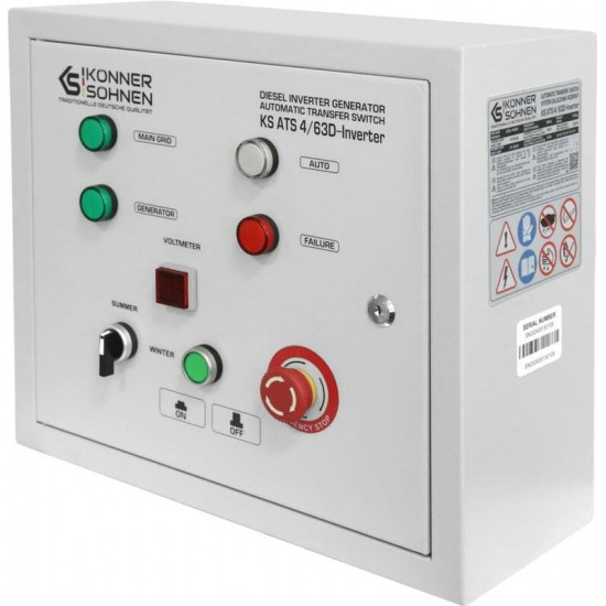 Блок автоматичного введення резерву (АВР) Konner&Sohnen KS ATS 4/63D-Inverter