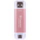 Накопичувач зовнішній SSD USB Type-A/Type-C 2ТB Transcend ESD310P Pink (TS2TESD310P)