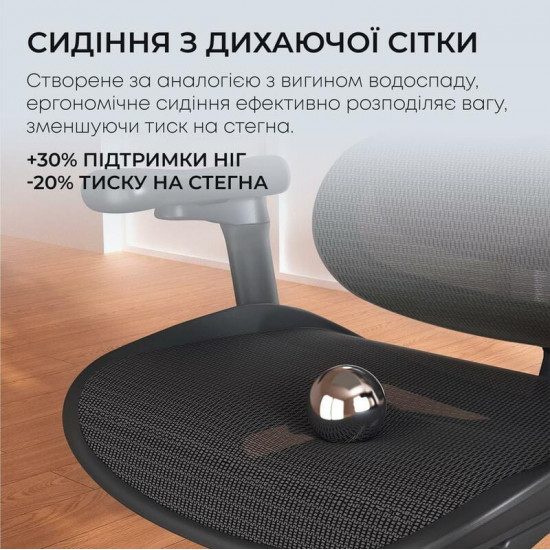 Крісло офісне Sihoo Doro C300L Mesh Black (DORO-C300L-A3-101)
