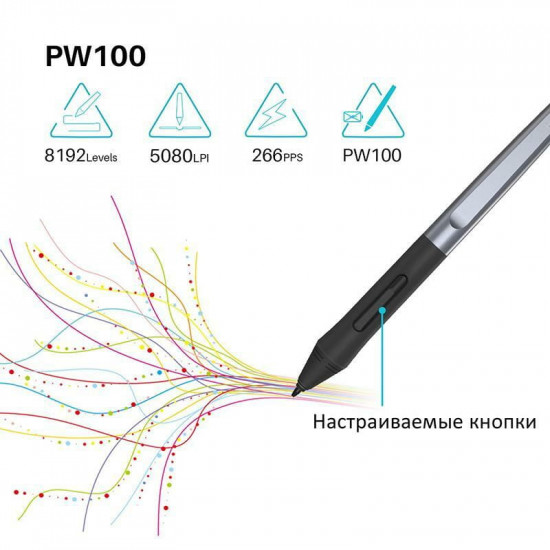 Графічний планшет Huion HS64 + рукавичка