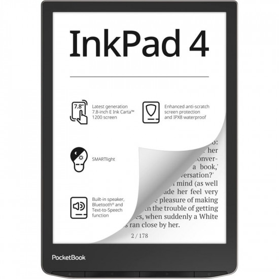 Електронна книга PocketBook 743G InkPad 4 Stardust Silver (PB743G-U-WW)