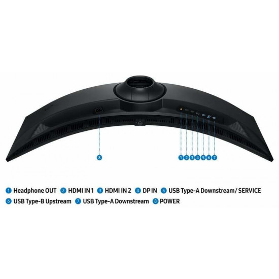 Монітор Samsung 49" Odyssey G9 (LS49FG916EIXUA) VA Black Curved 144Hz