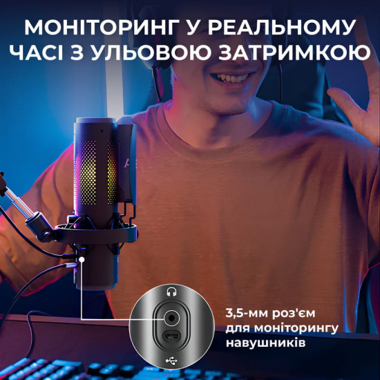 Мікрофон BOYA K9 RGB Black