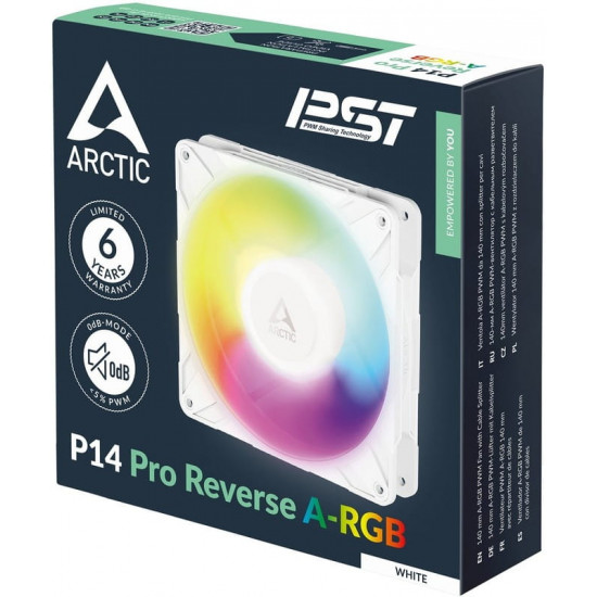 Вентилятор Arctic P14 Pro Reverse A-RGB White - 3 Pack (ACFAN00328A)
