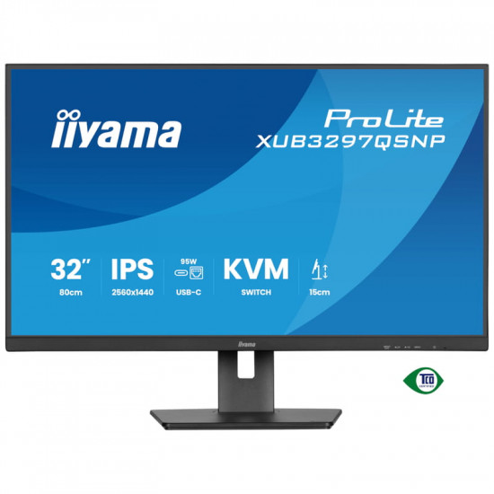 Монітор Iiyama 31.5" ProLite XUB3297QSNP-B1 IPS Black 100Hz