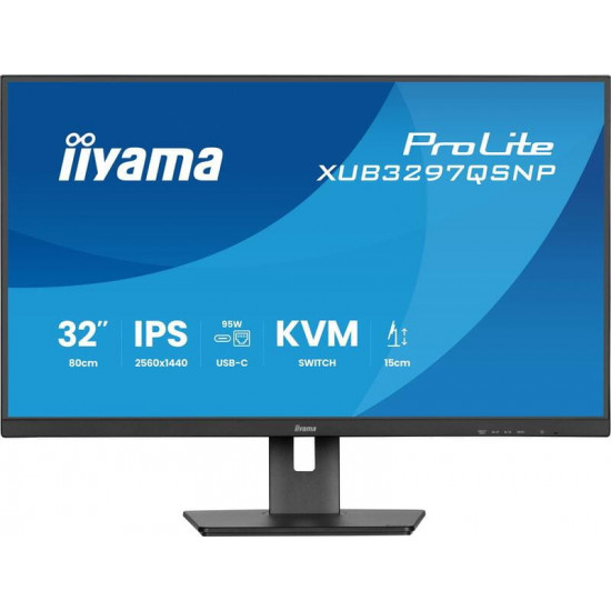 Монітор Iiyama 31.5" ProLite XUB3297QSNP-B1 IPS Black 100Hz
