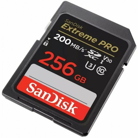 Карта пам`яті SDXC 256GB UHS-I/U3 Class 10 SanDisk Extreme Pro V30 R200/W140MB/s 4K (SDSDXXD-256G-GN4IN)
