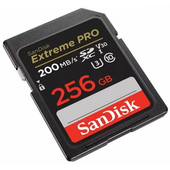 Карта пам`яті SDXC 256GB UHS-I/U3 Class 10 SanDisk Extreme Pro V30 R200/W140MB/s 4K (SDSDXXD-256G-GN4IN)