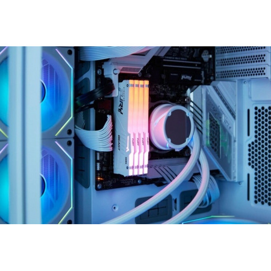 Модуль пам`ятi DDR5 32GB/5600 Kingston Fury Beast RGB XMP (KF556C40BWA-32)