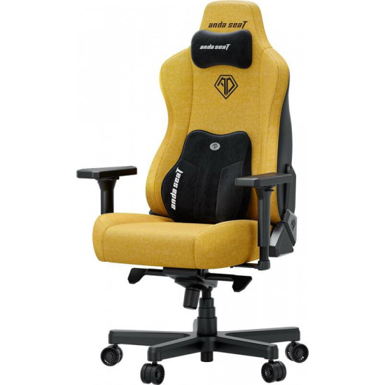 Крісло для геймерів Anda Seat Kaiser 3E XL Yellow Fabric (AD23YC-XL-09-Y-CF-Y01)
