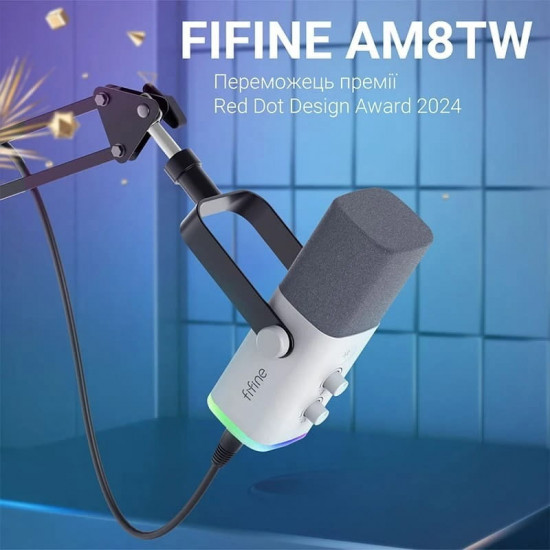 Мікрофон Fifine AM8TW White
