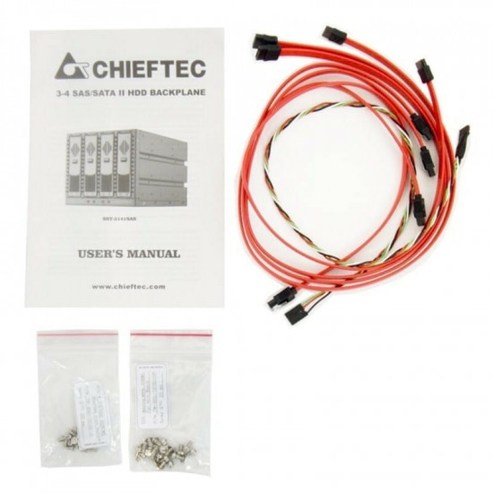 Бекплейн Chieftec Hot-Swap Aluminium 3x5.25"/4x3.5" SATA (SST-3141SAS)