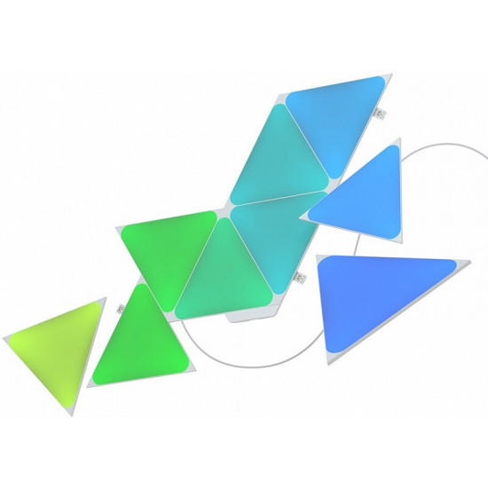Розумна система освітлення Nanoleaf Shapes Triangles Starter Kit Apple HomeKit, 9 шт. (NL47-0002TW-9PK)