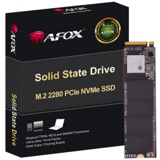 Накопичувач SSD  256GB Afox ME300 M.2 2280 NVMe PCIe 3.0 x4 3D NAND (ME300-256GN)