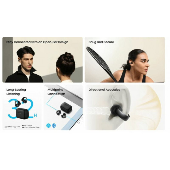 Bluetooth-гарнітура Anker SoundCore AeroClip Black (A3388G11)