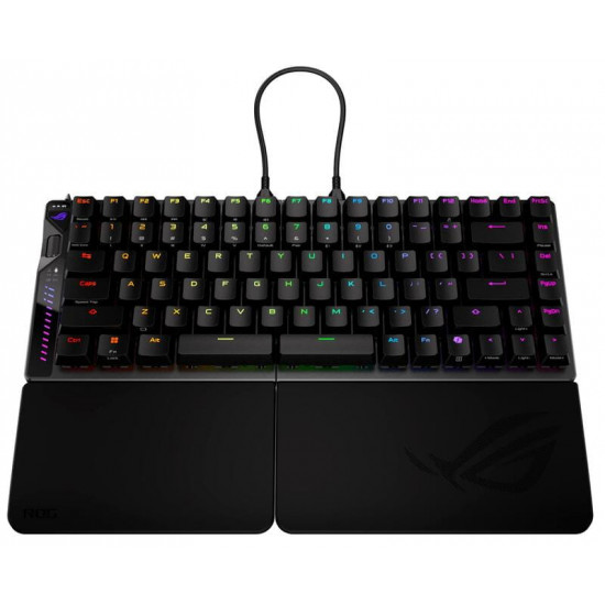 Клавіатура бездротова Asus ROG Falcata Split Magnetic Switch EN RGB Black (90MP043H-BKUA20)